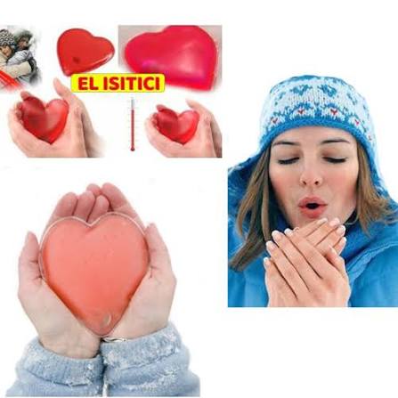 kalp şeklinde el ısıtıcı